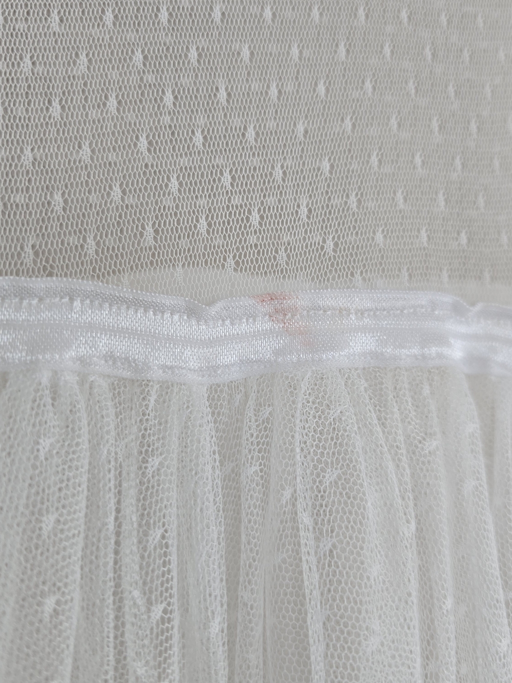 White Sheer Tulle Wedding Dress for Women - Picture 5 of 6